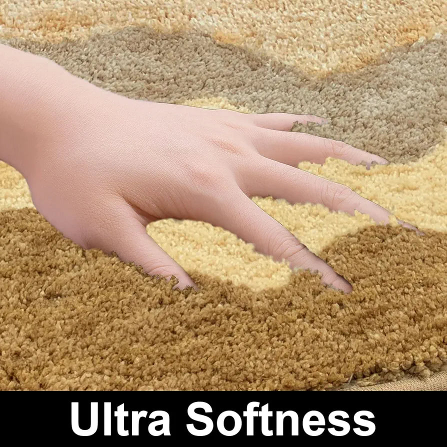 Luxe Home International Ruffle Bath Mat 40X60 Cm Colour White