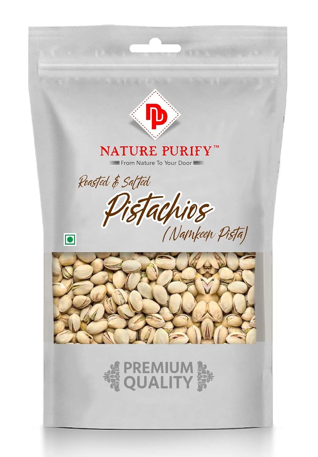 Nature Purify Premium Roasted And Salted Pistachios - 500 Gms