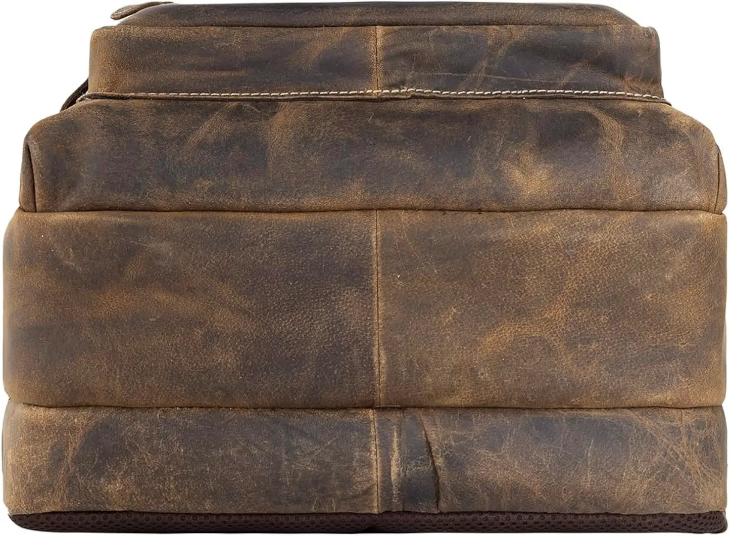 Goatter Men's Hunter Leather Backpack For 16 Laptop Office And Travel Camping Rucksack