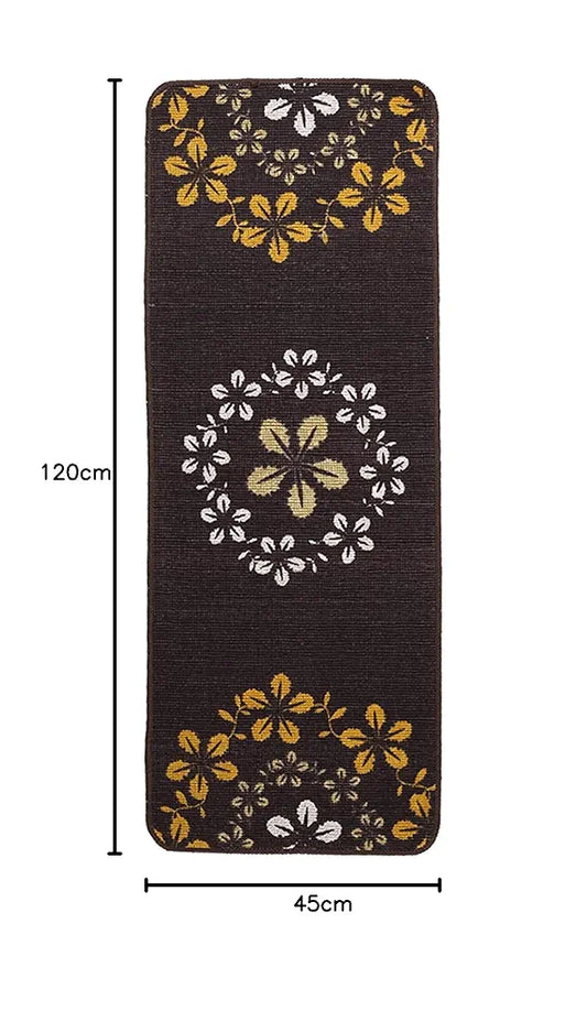 Saral Home Zinta Floral Soft Cotton Durable & Washable Multipurpose Runner