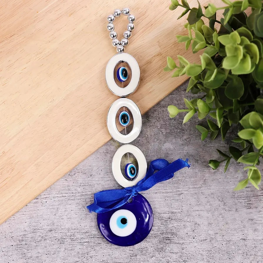 Shubhanjali 3 Oval Evil Eye Turkish Evil Eye Nazar Battu Hanging