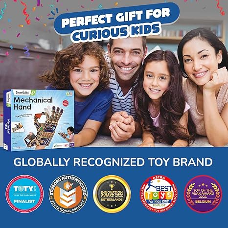 Smartivity Robotic Mechanical Hand Toy for Kids Best Birthday Gifts for Boys & Girls