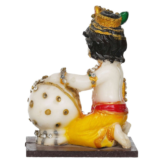 Lord Krishna Idol Makhan Chor Statue Gift Showpiece?