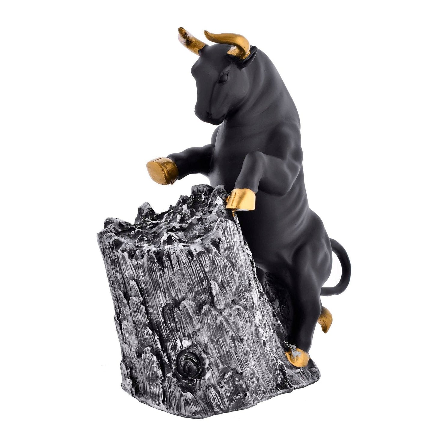 Antique Geometric Statue Bull Sculpture