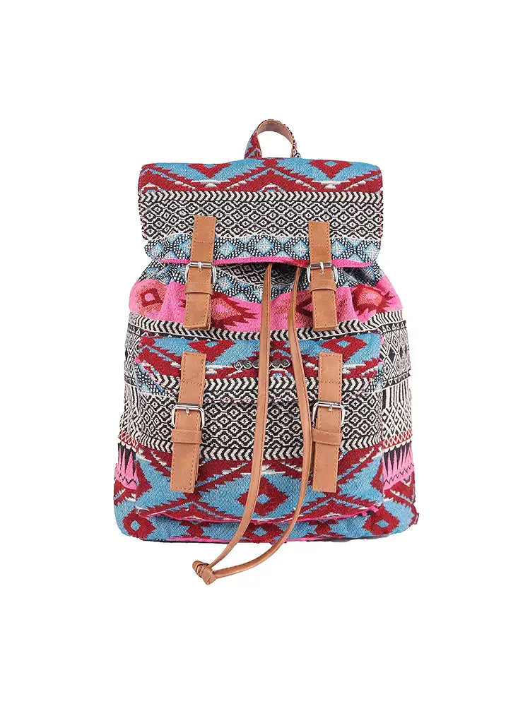 Astrid Canvas Girls Backpack Medium Size Colour: Multicolour