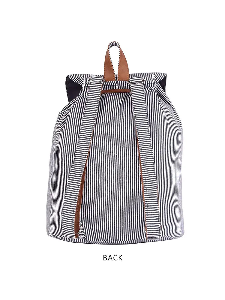 Astrid Canvas Girls Backpack Medium Size Color Grey