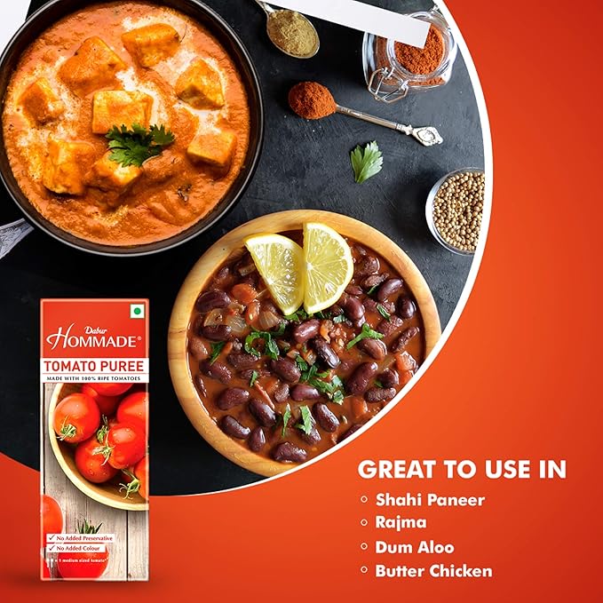 Dabur Hommade Tomato Puree - 200 gms