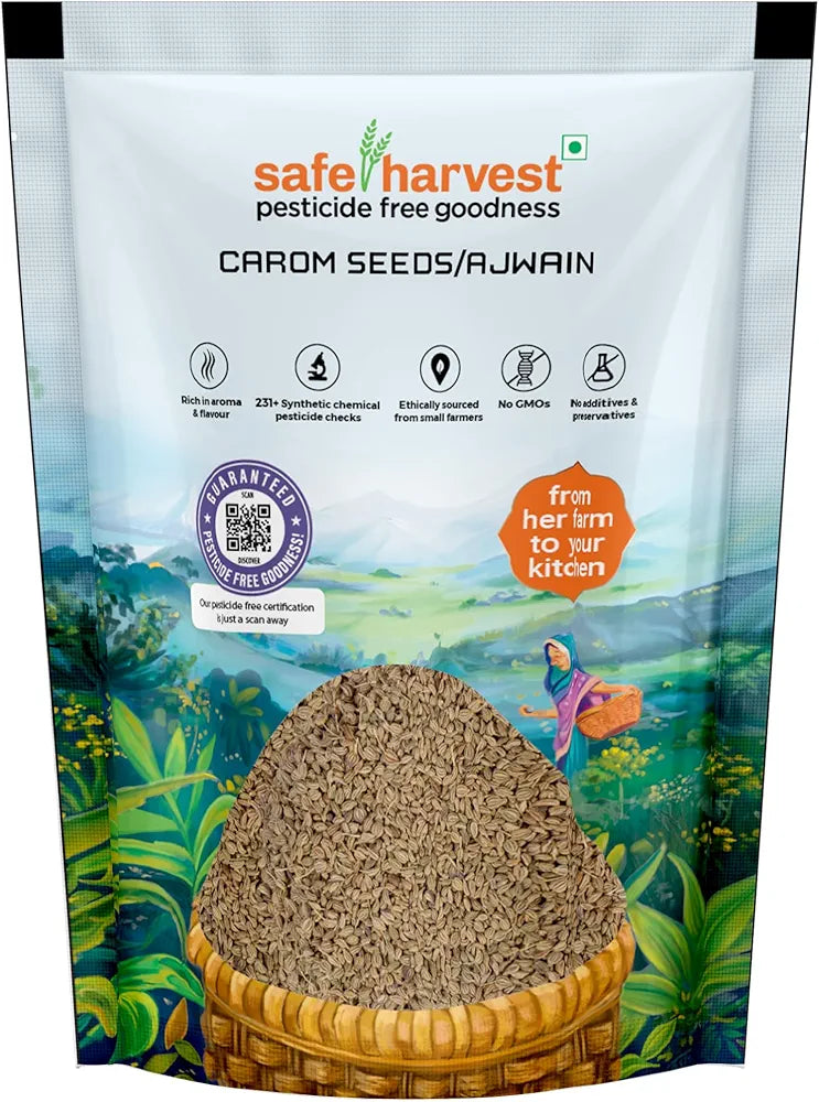 Safe Harvest Pesticide Free Whole Ajwain 200g