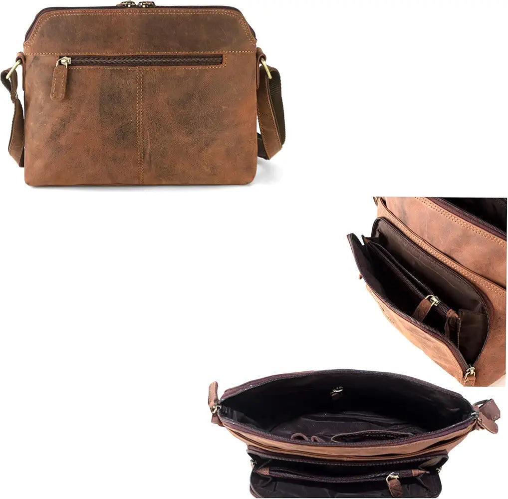 Goatter Genuine Leather Casual Sling Bag for Girls and Women