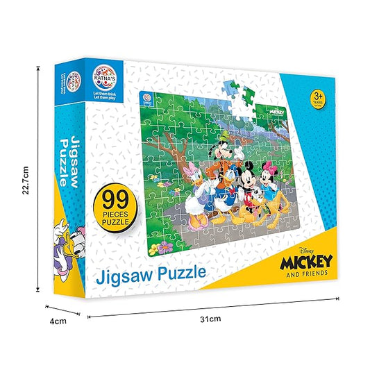 Ratna's 99 Pieces Disney & Marvel Series Jigsaw Puzzle for Kids | Puzzle | Mickey & Friends