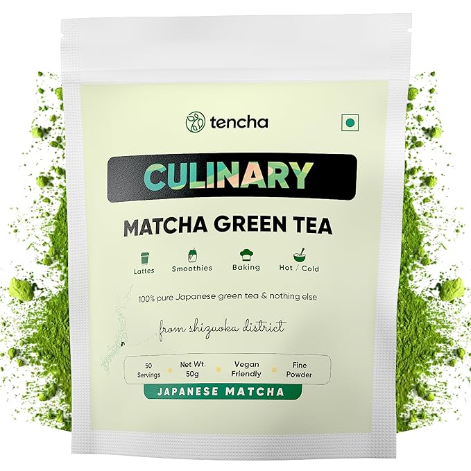 Tencha Matcha TeaCulinary Grade Pure Japanese Matcha Green Tea Powder - 50 gms