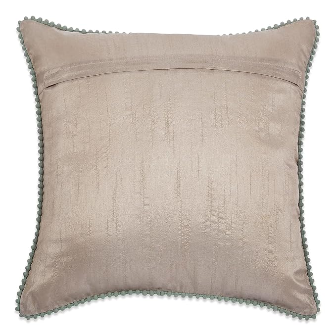 Haus & kinder Decorative Embroidered Cushion Cover | Colour Lone Flower