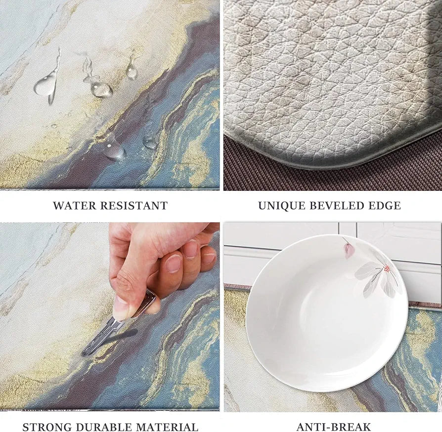 Luxe Home Columbo Anti-Fatigue Mat Cushioned Support Stylish and Durable Easy to Clean Colour Texture