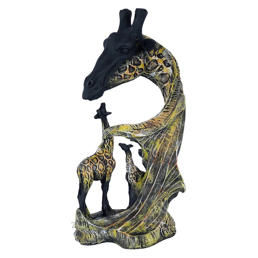Zart Statue of Giraffe Sculpture for Home Decor Decorative Gift Showpiece