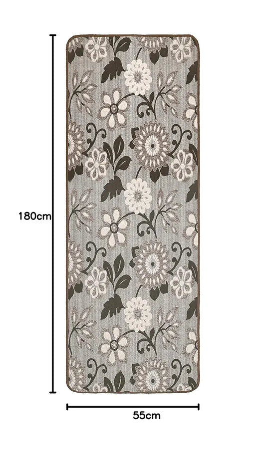 Saral Home Noureau Floral Soft Cotton Durable & Washable Multipurpose Runner