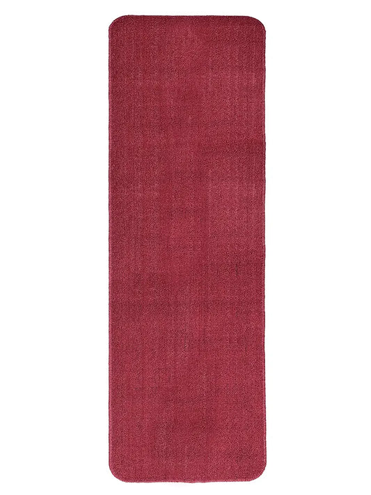 Saral Home Easy Living Home Maroon Polypropylene Anti Skid Runner