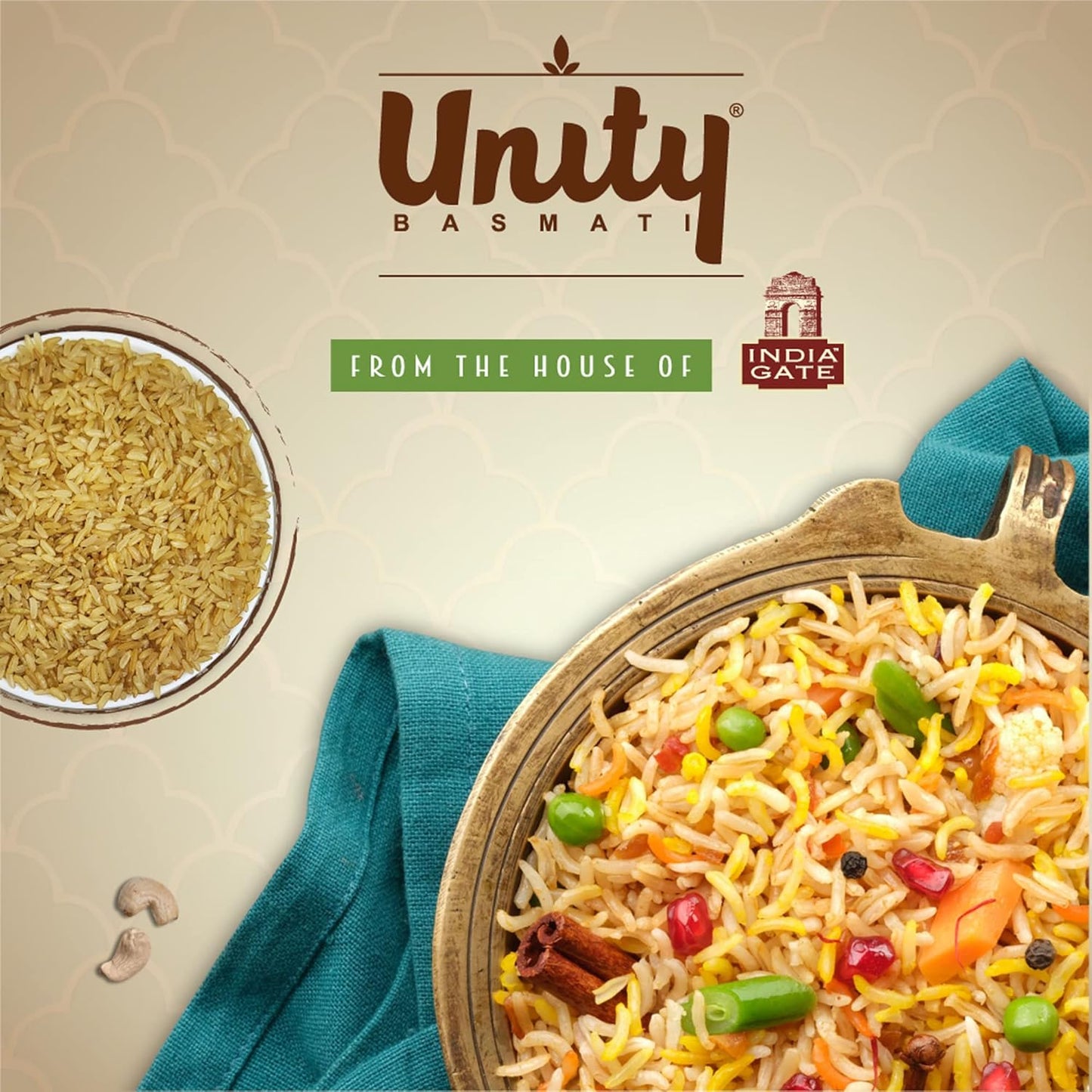 India Gate Unity Whole Grain Brown Rice - 1000 gms