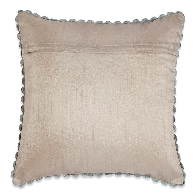Haus & kinder Decorative Embroidered Cushion Cover | Colour Medallion buta