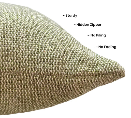 Sajavat Home Cotton Cushion Cover Colour Beige & Olive