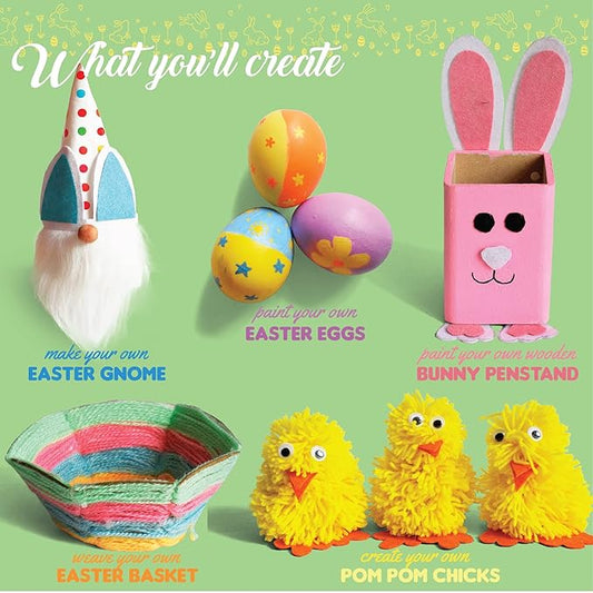 Kalakaram Easter Joy Craft Activity Kit for Kids | Celebrate and Craft Your Own Easter Day | Activity Kit for Children