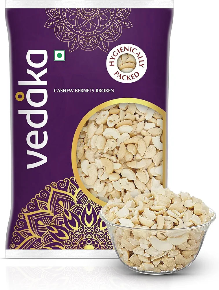 Amazon Brand - Vedaka Broken Cashews | 1 kg | Gluten Free & Plant Based Protein