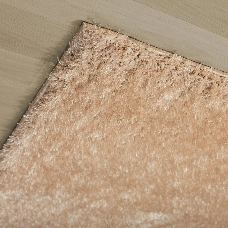 Ishro Home Premium Fuzzy Shag Carpet For Hall Rugs For Living Room Carpets For Living Room Colour Elegant Beige 5x7 Fts