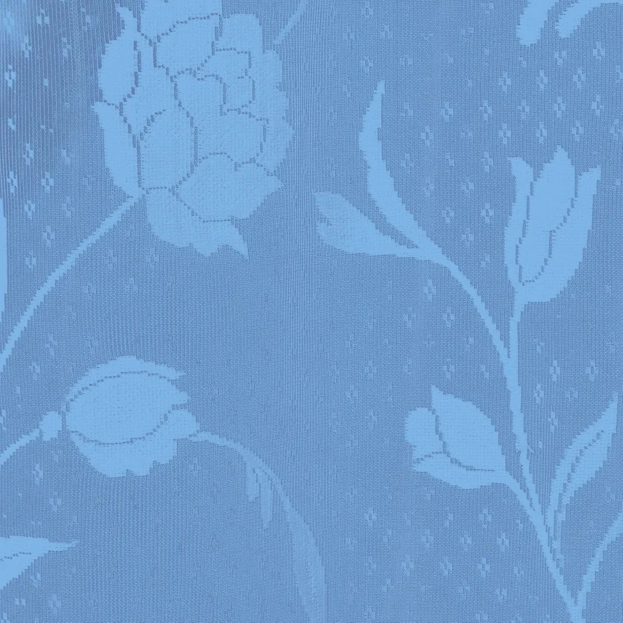 Cloth Fusion Sheer Curtain Door 7 Feet Rose-Aqua