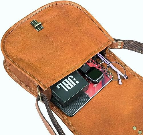 Craftshades – 5″7 Single Strip Handcrafted Messenger Leather Bag | 100% Genuine Leather