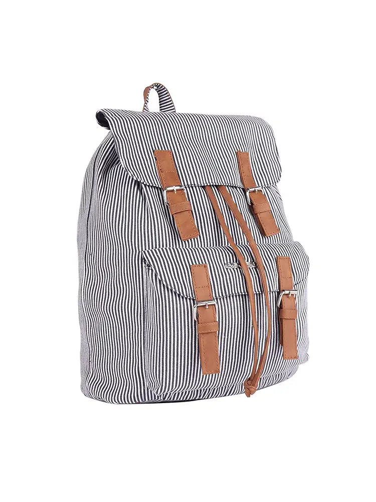 Astrid Canvas Girls Backpack Medium Size Color Grey