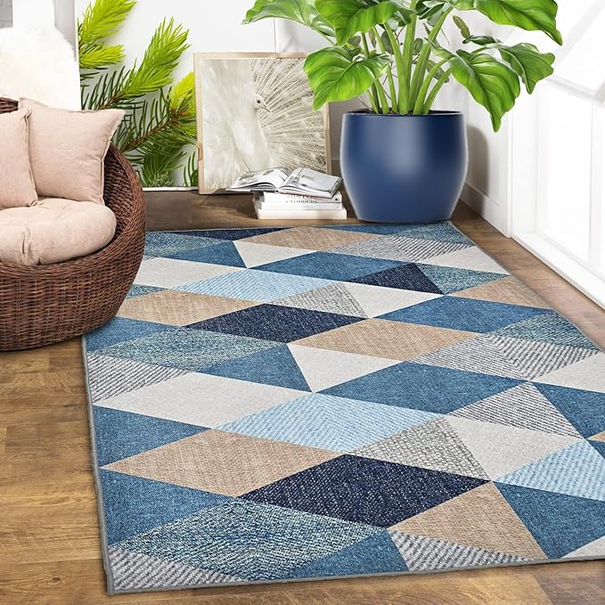 BSB Home 3D Jet Multi Printed 3D Jet Vintage Persian Carpet Rug Runner and Carpets for Bedroom