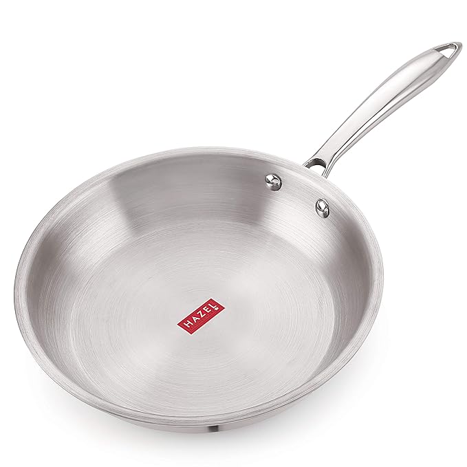 Hazel Triply Stainless Steel Induction Bottom Fry Pan 1.5 Litre 22 cm