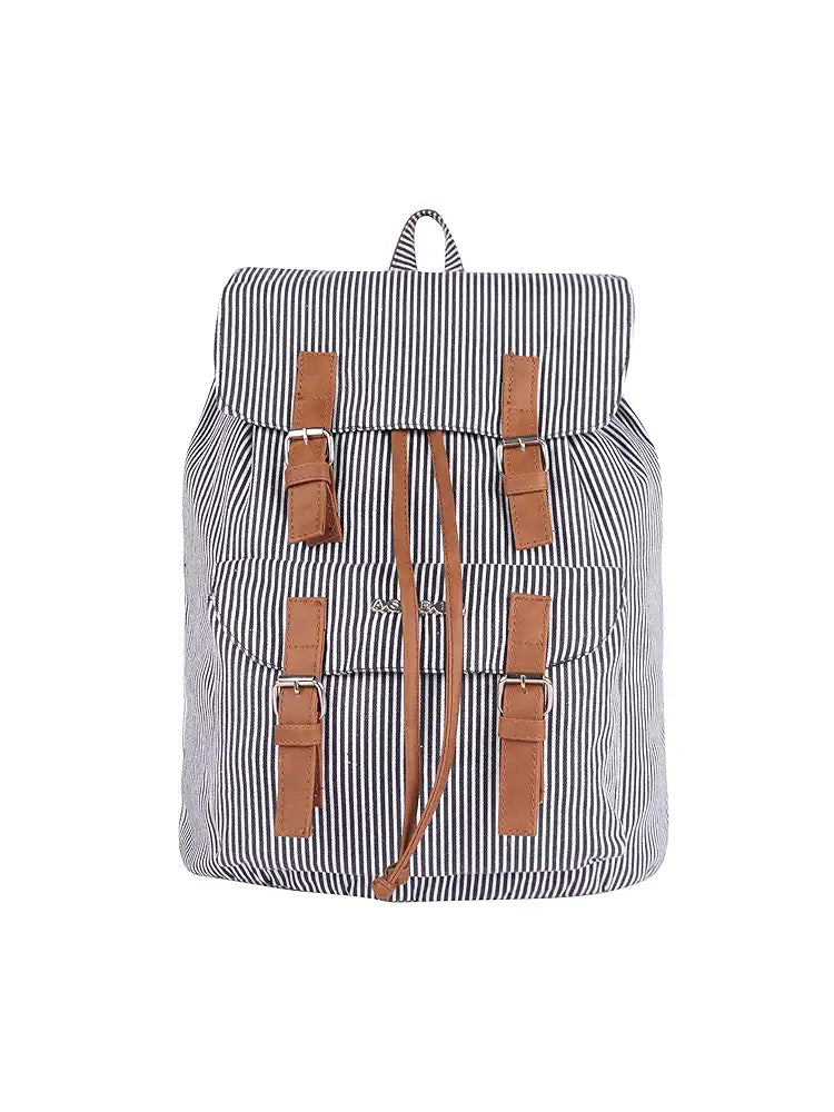 Astrid Canvas Girls Backpack Medium Size Color Grey