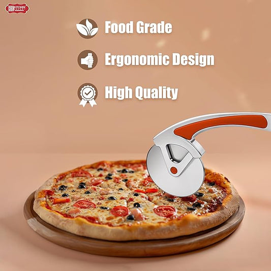 Kitchen Expert Premium Pizza Cutter Smooth Rolling Blade Ideal for Cutting Pizza