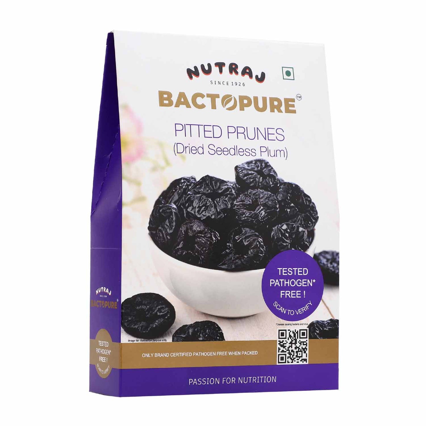 Nutraj Bactopure Dried Prunes 200gm
