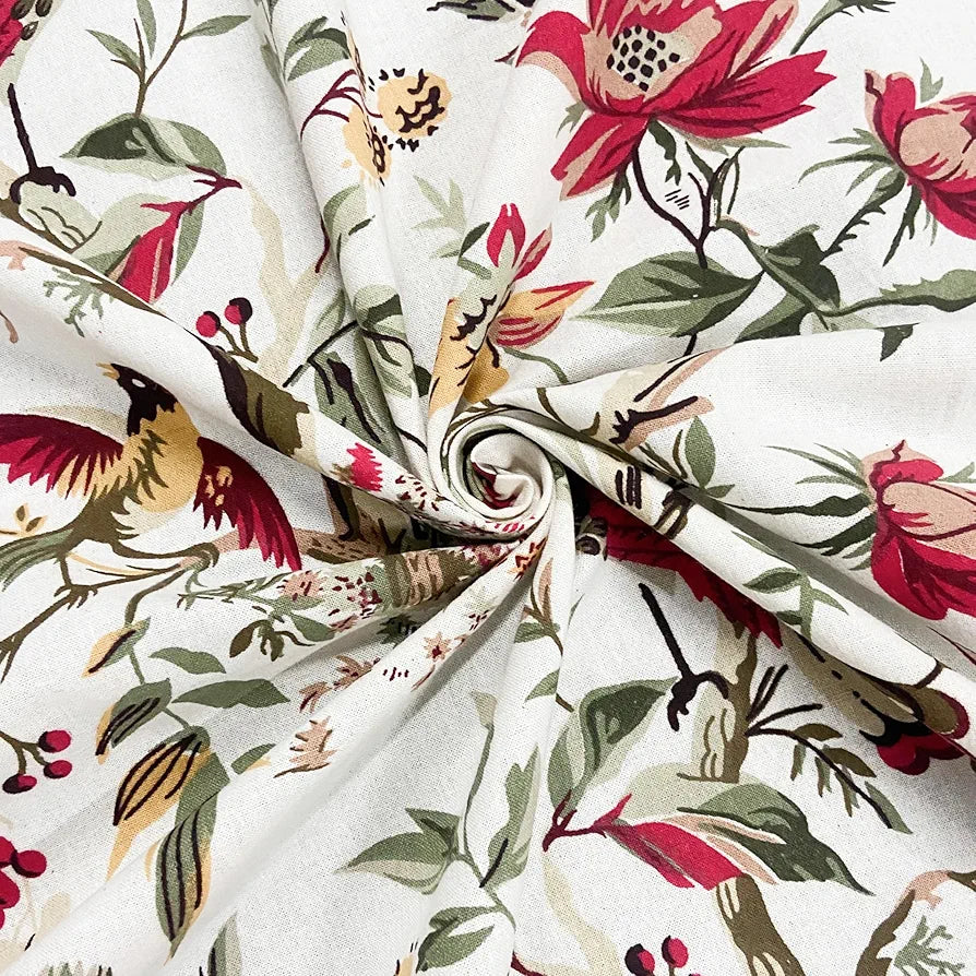 Sajavat Home 100% Pure Cotton King Size Bedsheet Set with 2 Pillow Covers Colour Flamingo Floral