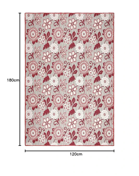 Saral Home Cotton Jacquard Anti-Skid Carpet