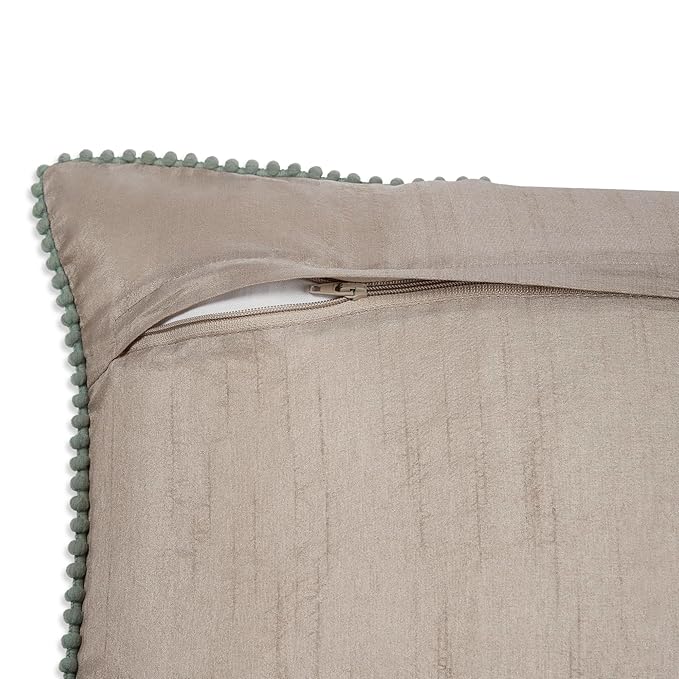 Haus & kinder Decorative Embroidered Cushion Cover | Colour Lone Flower