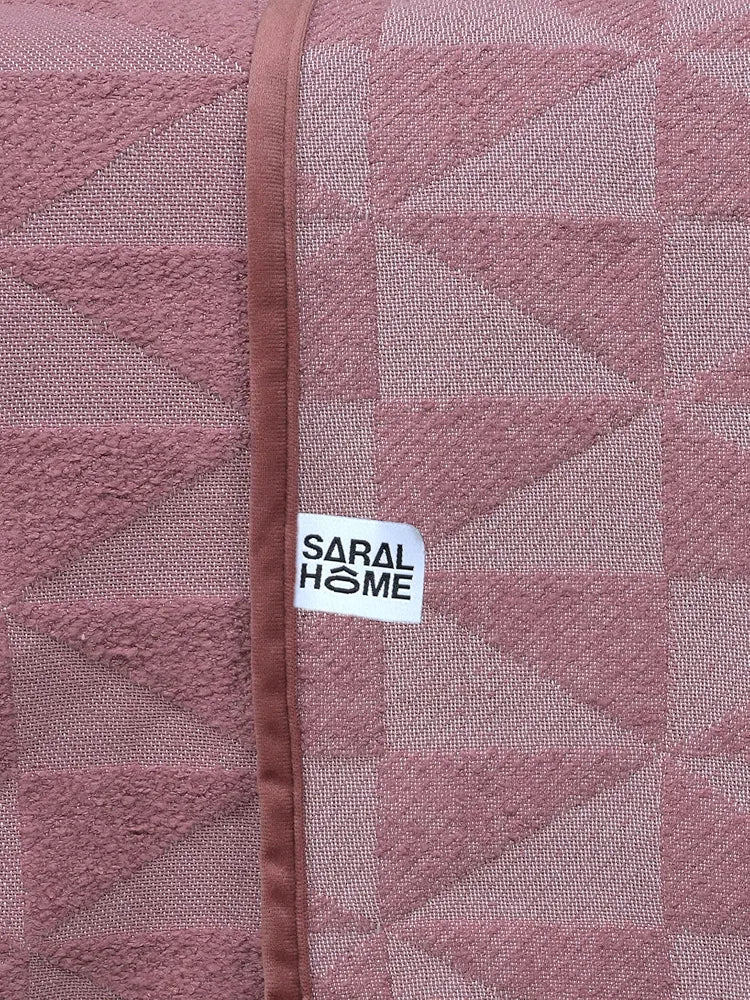 Saral Home Soft Meri Sofa Throw Colour Rust