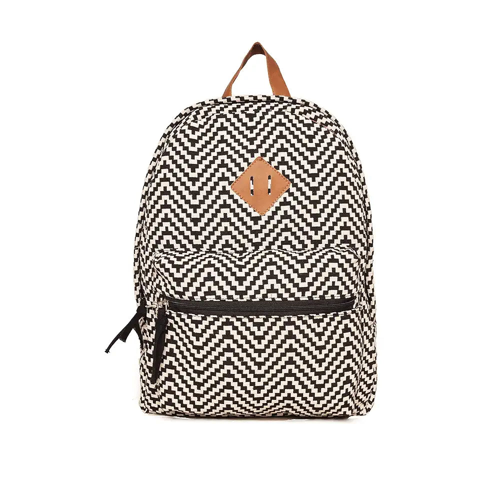 Astrid Canvas Girls Backpack Medium Size Colour White