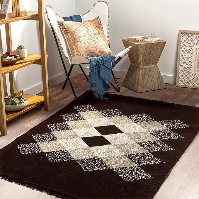 BSB Home Designer Superfine Chenille Carpet Velvet Carpet/Area Rug Durries with Fine Gold Yarn for Living Room Bedroom Runner