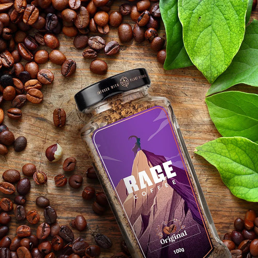 Rage Coffee Original Coffee Blend 100% Pure Arabica Beans | Instant Coffee for Smooth Aroma & taste, Hot and cold coffee)