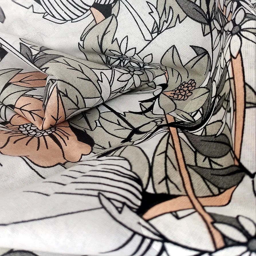 Divine Casa 144 TC 100% Cotton Bedsheet King Size Bed King Size Bedsheet with 2 Pillow Covers Colour Blush Grey