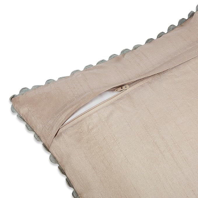 Haus & kinder Decorative Embroidered Cushion Cover | Colour Medallion buta