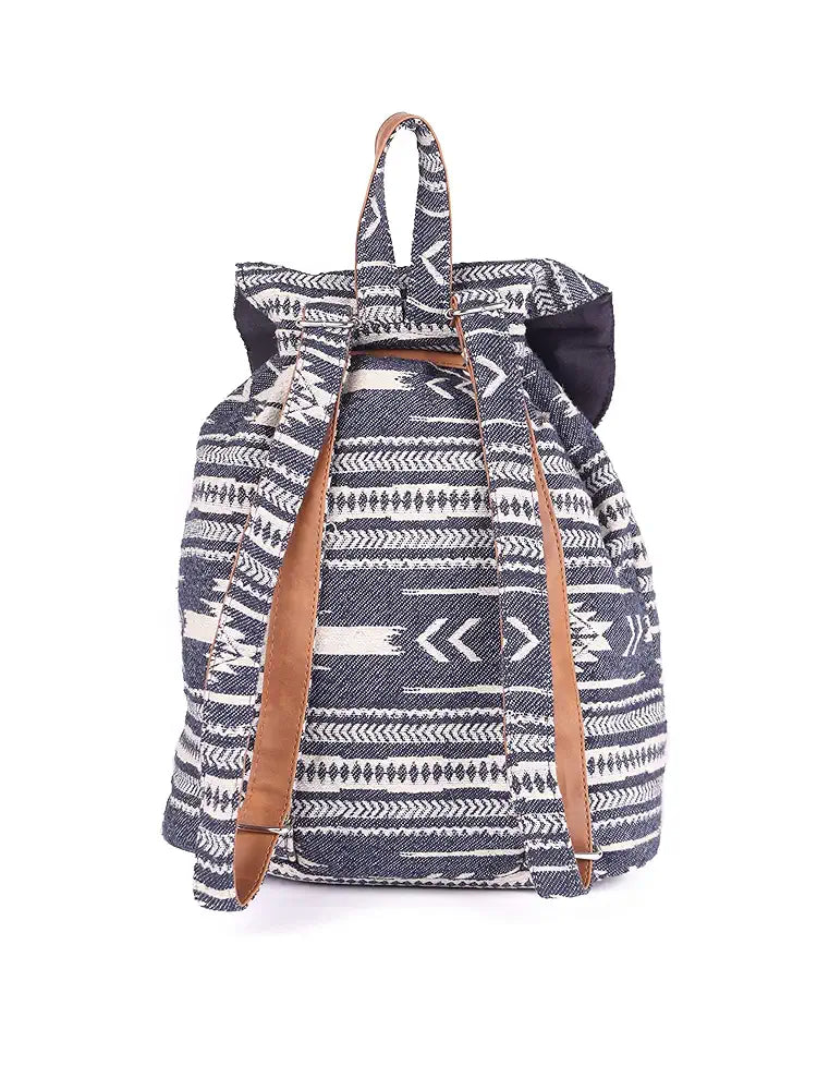 Astrid Canvas Girls Backpack Medium Size Colour Black