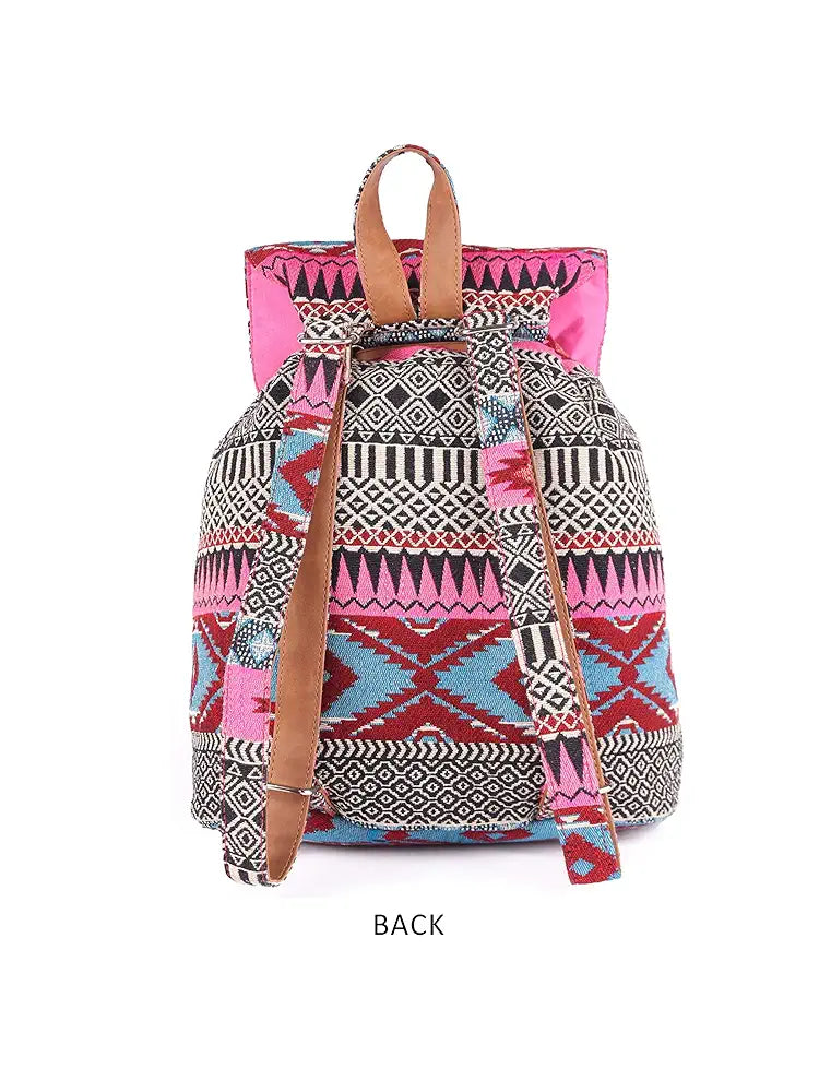 Astrid Canvas Girls Backpack Medium Size Colour: Multicolour