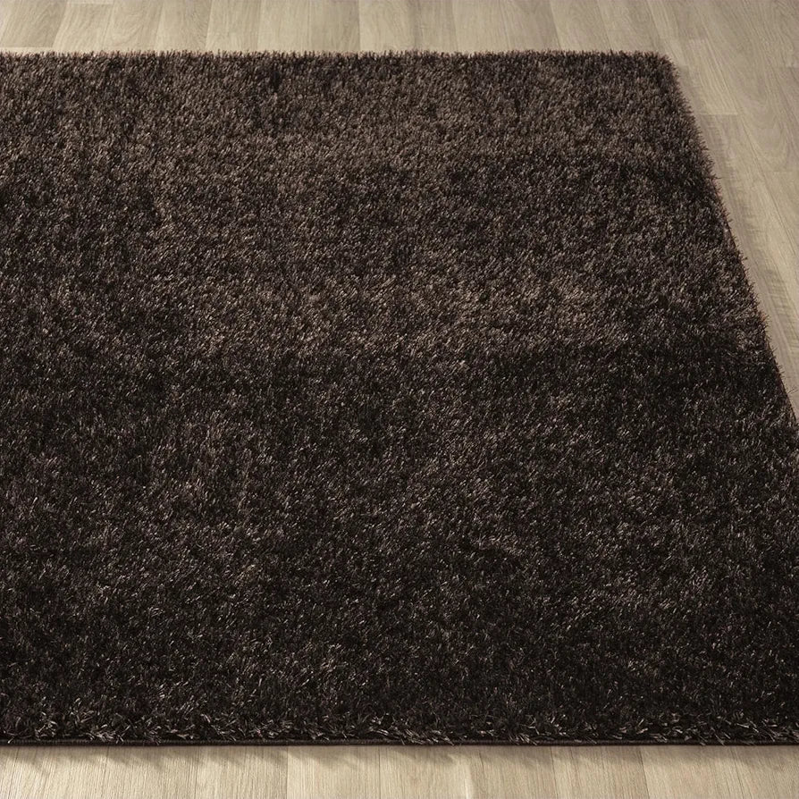 Ishro Home Premium Fuzzy Shag Carpet For Hall Rugs For Living Room Carpets For Living Room Colour Classic Brown 5x7 Fts