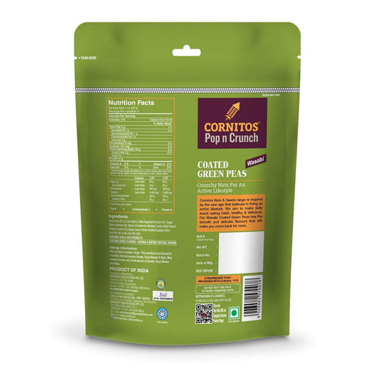 Cornitos Coated Green Peas Wasabi - 150 Gms