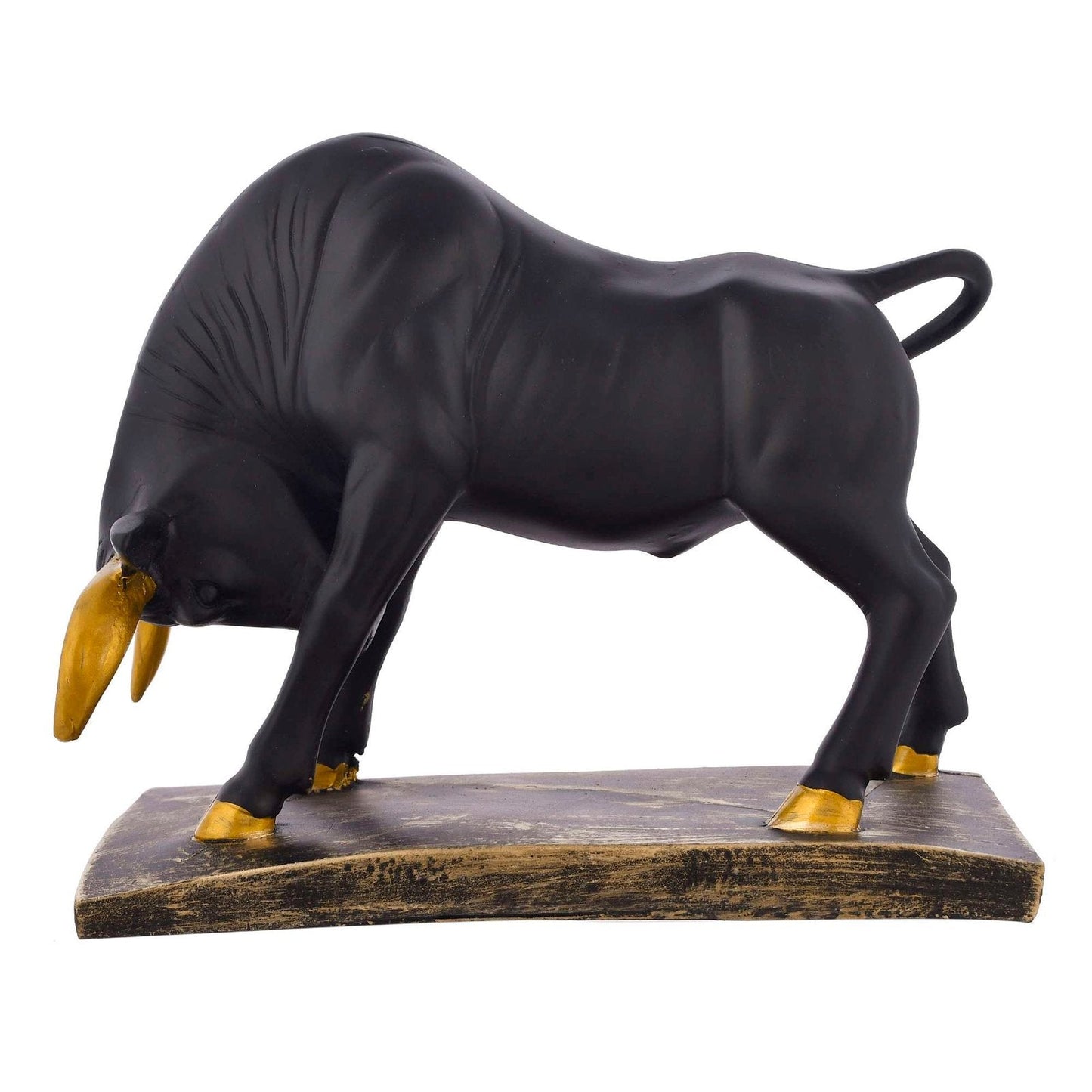Antique Geometric Statue Bull Sculpture