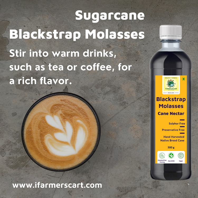 iFarmerscart Pure Sugarcane Blackstrap Molasses | Rich, Nutrient-Dense
