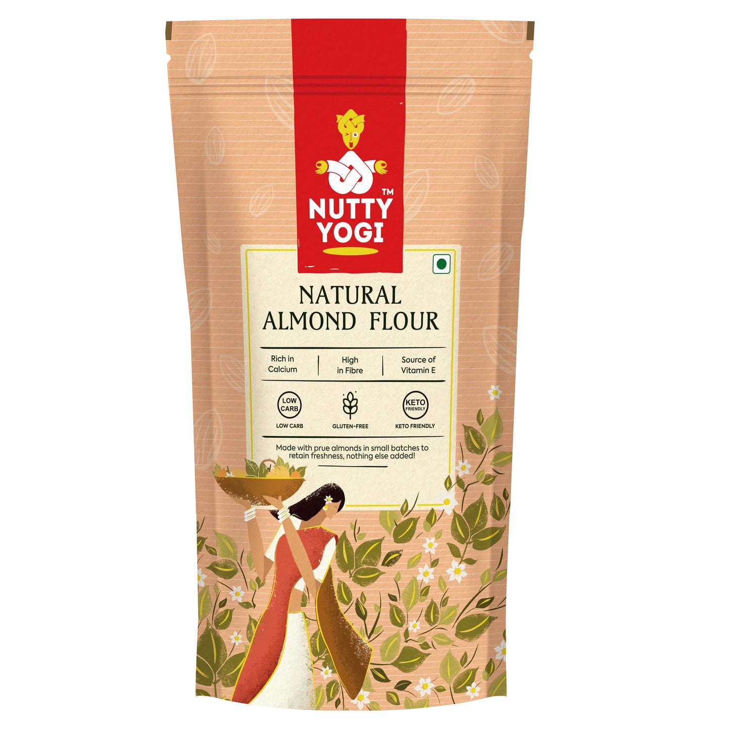 Nutty Yogi Natural Almond Flour (Gluten-Free, Low-carb, Un blanched)